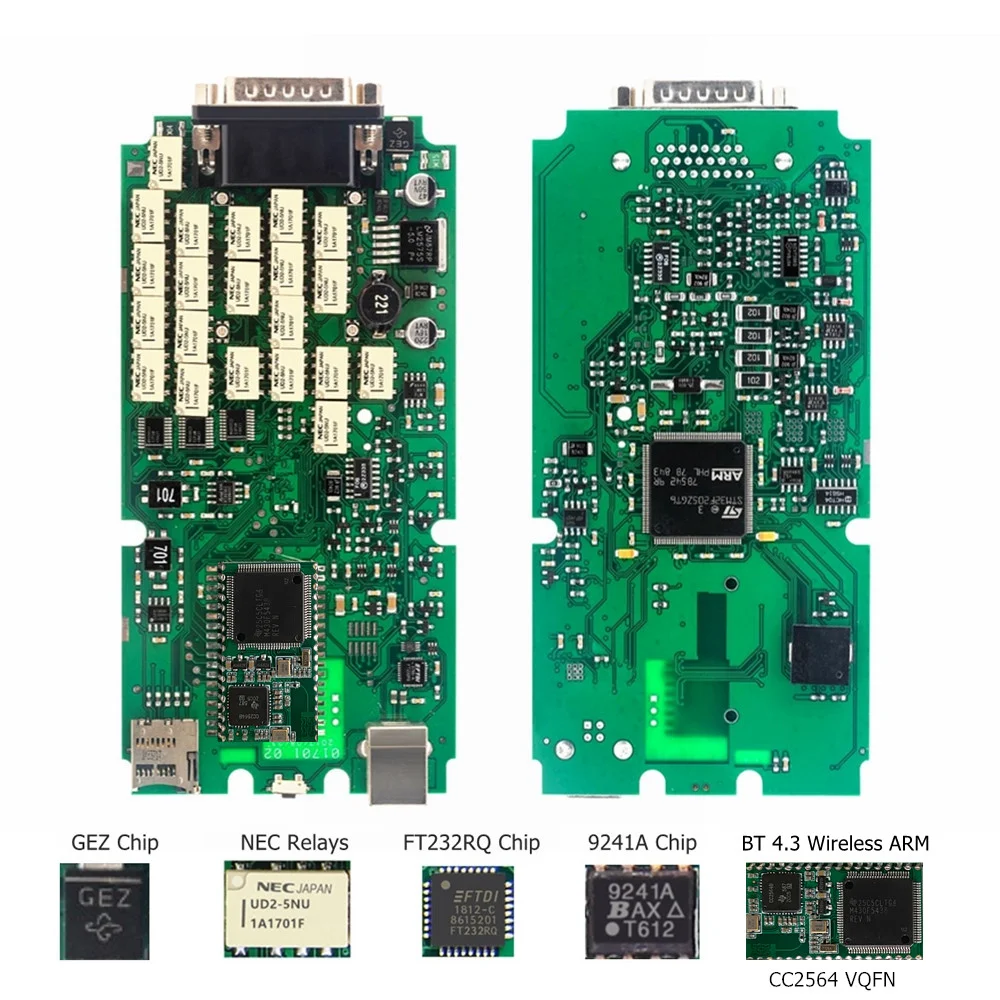 NEWEST V2021 11 Single PCB Board TCS Multidiag Pro TCS Cars Trucks 2017 R3 Free Keygen
